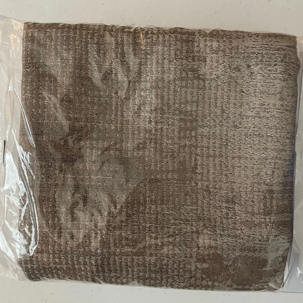 2 Restoration Hardware BRUSHSTROKE JACQUARD COTTON WOOL Euro Shams Mochaccino